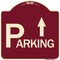 Signmission Parking with Arrow Pointing Up Heavy-Gauge Aluminum Architectural Sign, 18" x 18", BU-1818-24515 A-DES-BU-1818-24515 - alternate 1